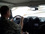 Lee Driving A Hummer